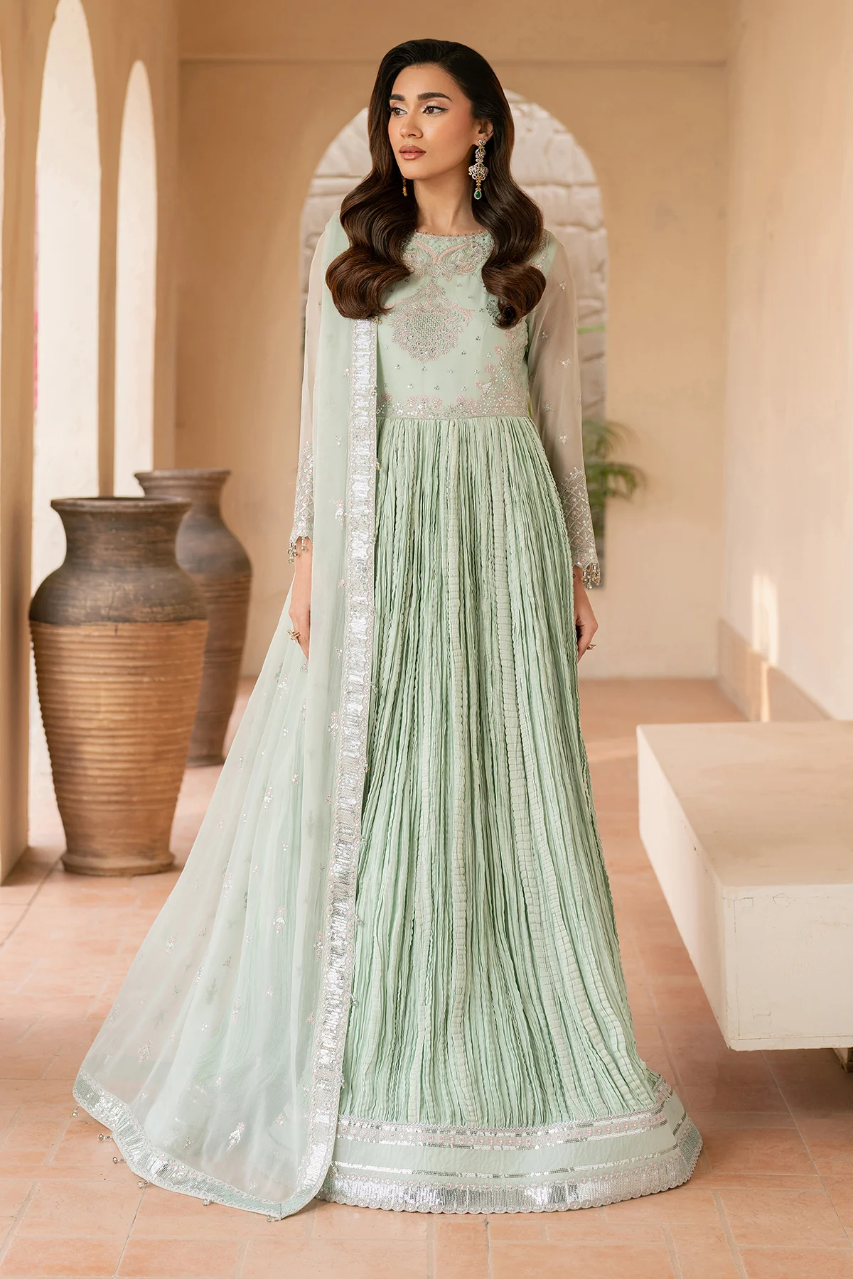 Green Dress 3 Piece - RTW1020 - Image 4